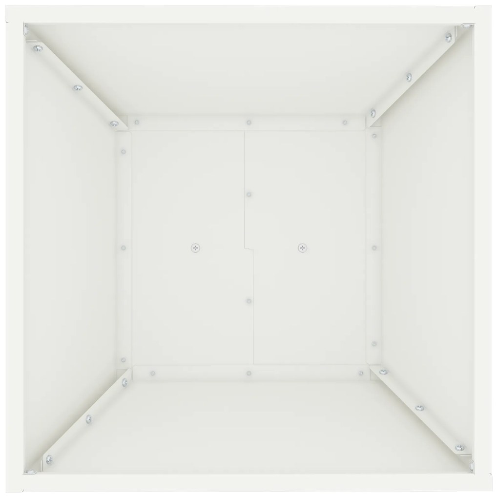 Suporte para Plantas Branco Metal 40 x 40 x 101 cm
