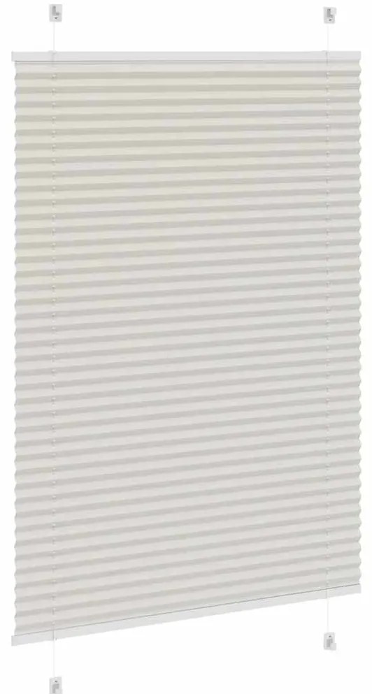 Cinzento Luz Plissada Cega 95x150 cm Largura Tecido 94,4 cm