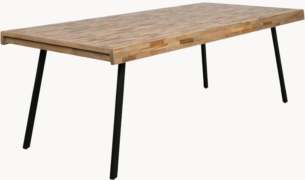 Mesa de jantar com tampo em madeira de teca Suri, vários tamanhos