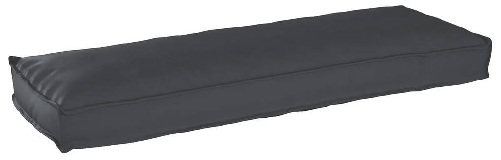 vidaXL Almofada de Palete para Banco Preto 120x40x8 cm Tecido Oxford