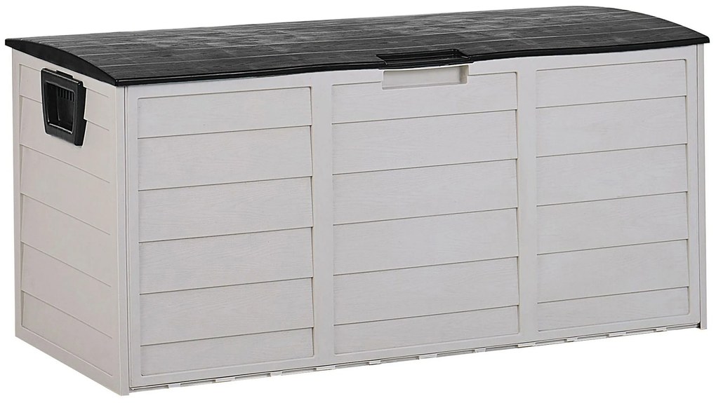 Caixa para exterior creme e preto 112 x 50 cm LOCARNO Beliani