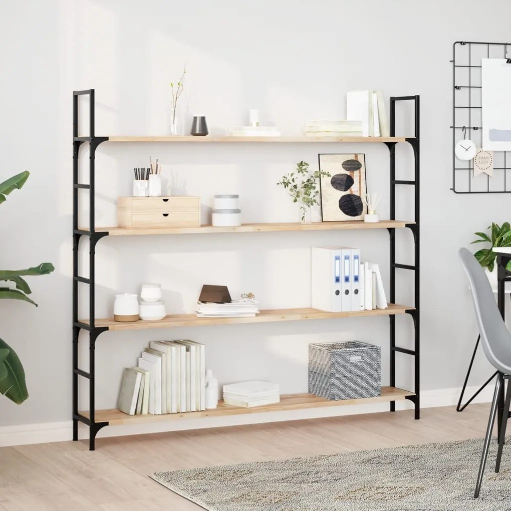 vidaXL Prateleira flutuante 160x20x2 cm acácia maciça não tratada