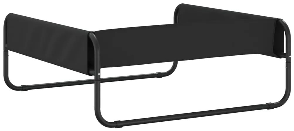 Cama para cães elevada tecido oxford e aço antracite