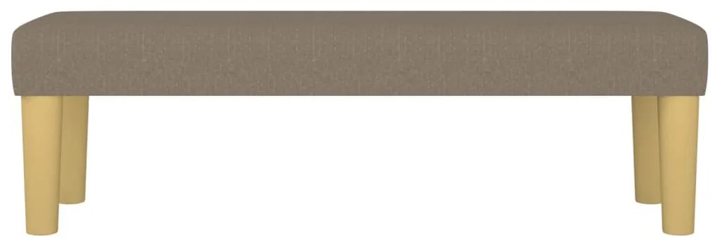 Banco 100x30x30 cm tecido castanho-acinzentado