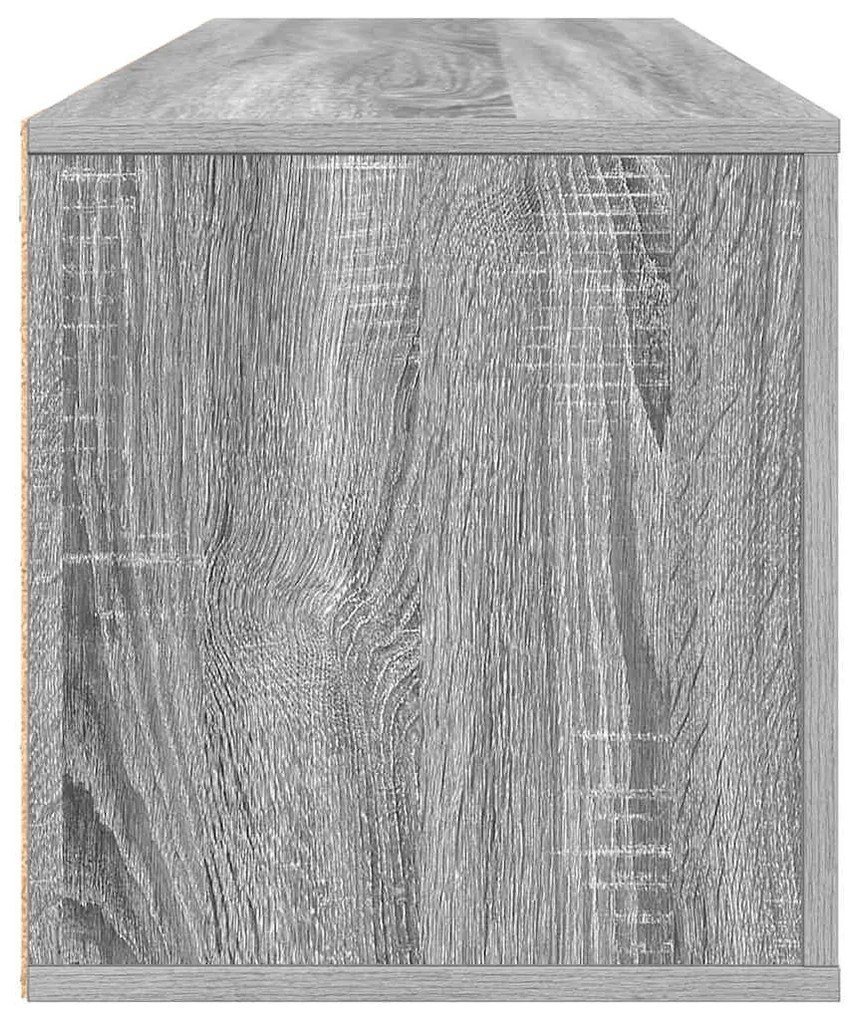 Sapateira de parede 100x35x38 cm derivados madeira cinza sonoma