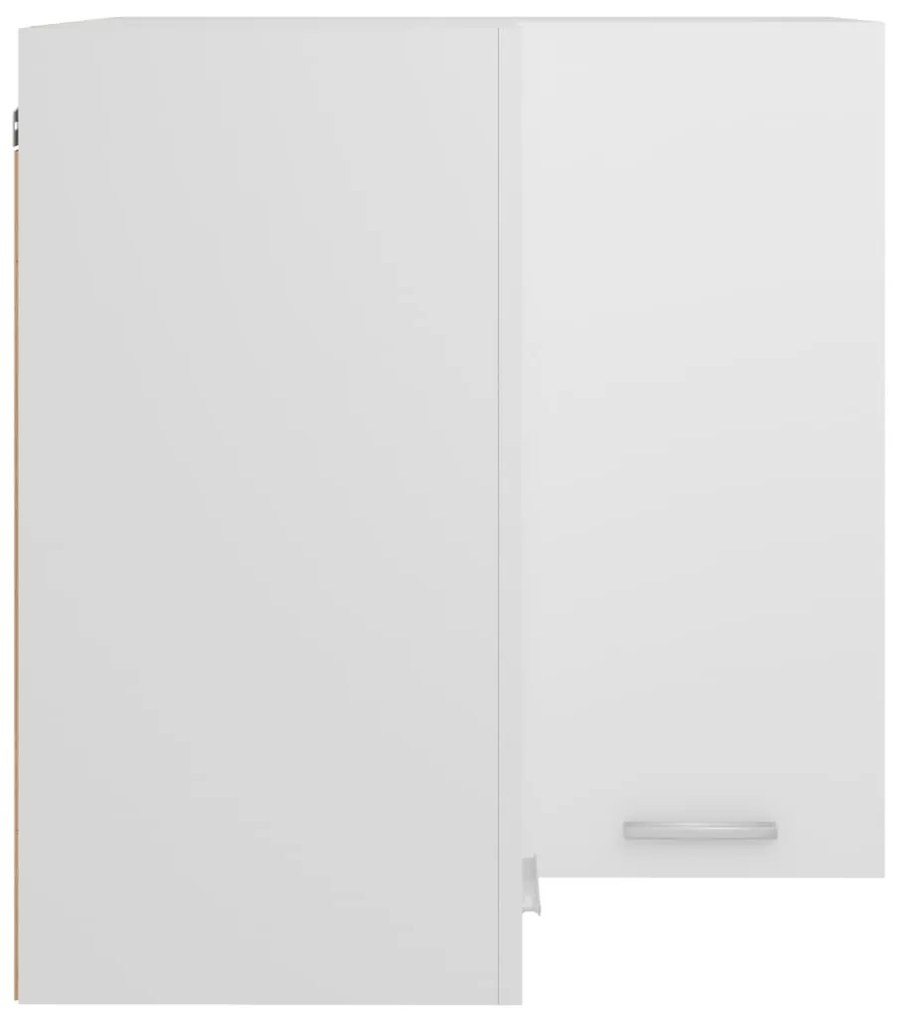 Armário de canto parede “Lyon” 57x57x60 cm branco branco