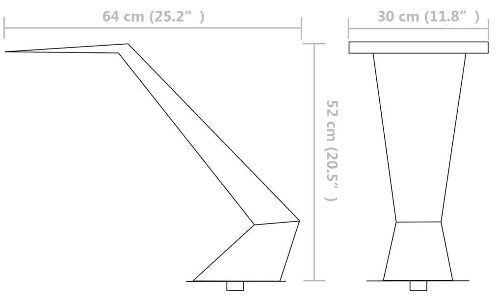 Fonte para piscina aço inoxidável 64x30x52 cm prateado