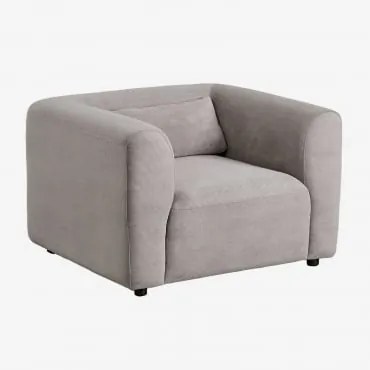Poltrona Fogler Bombazina Toupeira Claro - Sklum