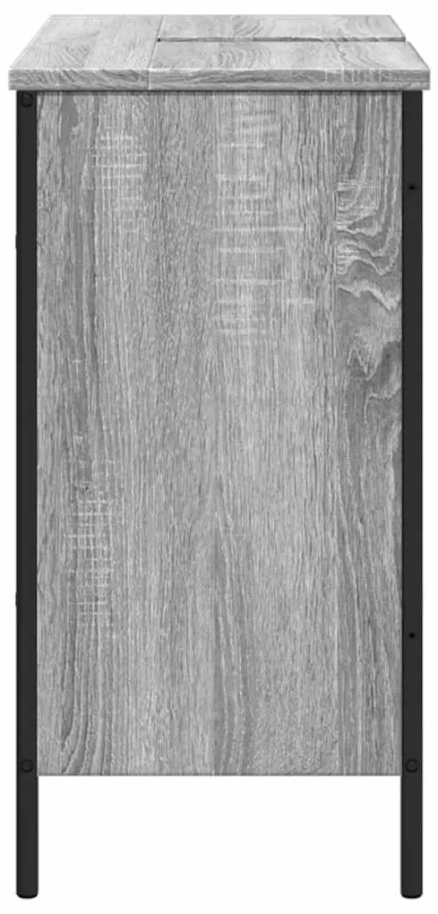 Móvel p/ lavatório 80x30x60cm derivados madeira cinzento sonoma