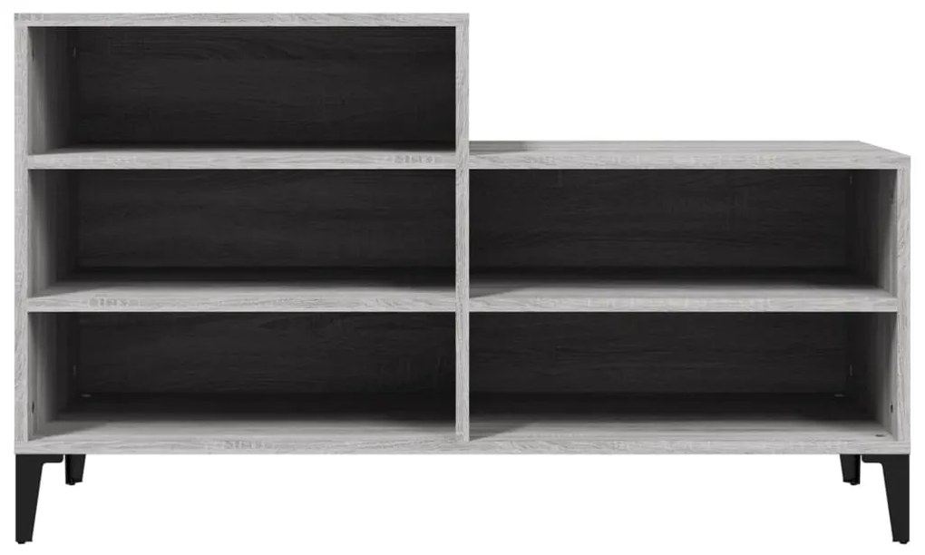 Sapateira 102x36x60 cm derivados de madeira sonoma cinza