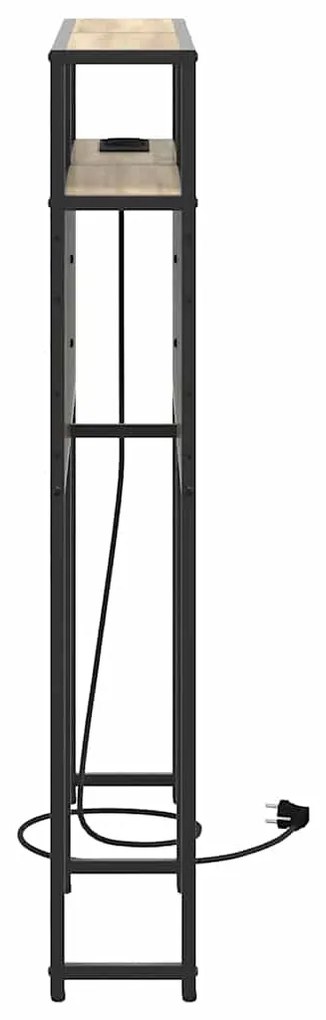 Cabeceira de armazenamento com cabeceira Carvalho Sonoma 100 cm