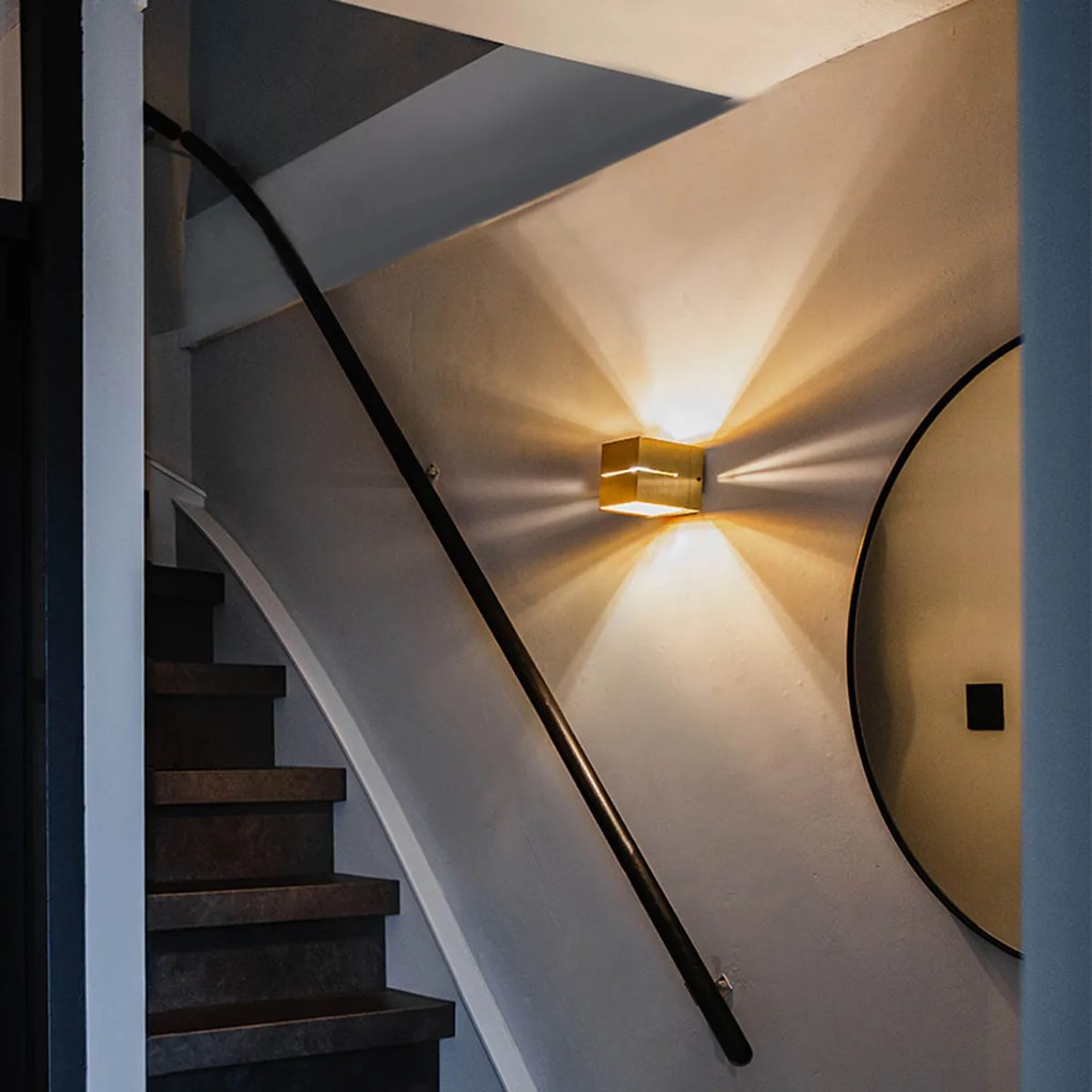 Candeeiro de Parede Inteligente Dourado 9,7 cm c/ Wifi G9 - Transfer