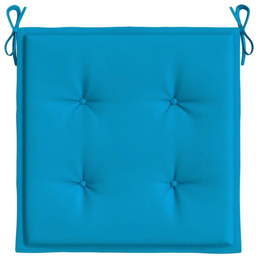 Almofadões p/ cadeiras jardim 4pcs 40x40x3 cm oxford azul