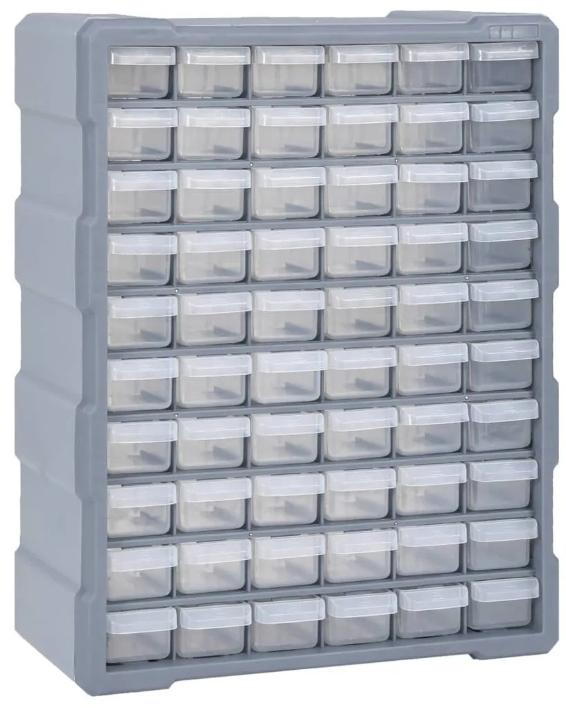 147588 vidaXL Caixa organizadora com 60 gavetas 38x16x47,5 cm