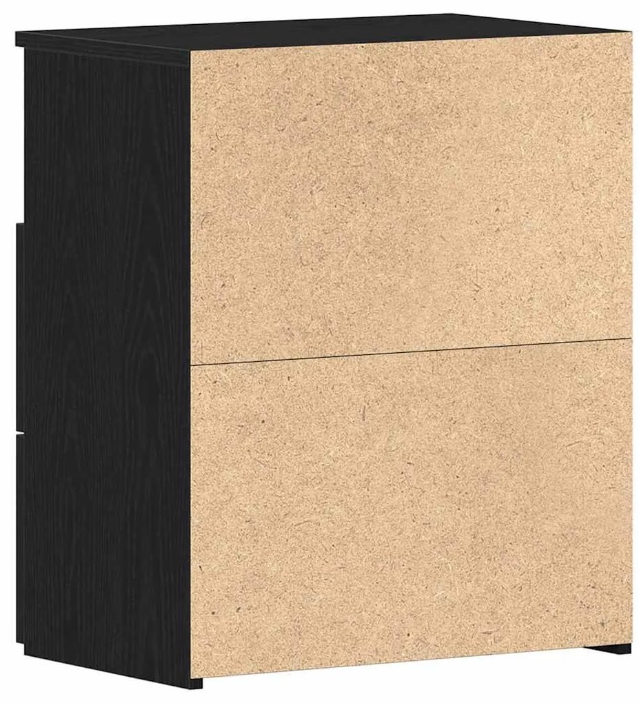 Armário de Canto vidaXL Preto Carvalho 50x32x60cm Madeira Revestida