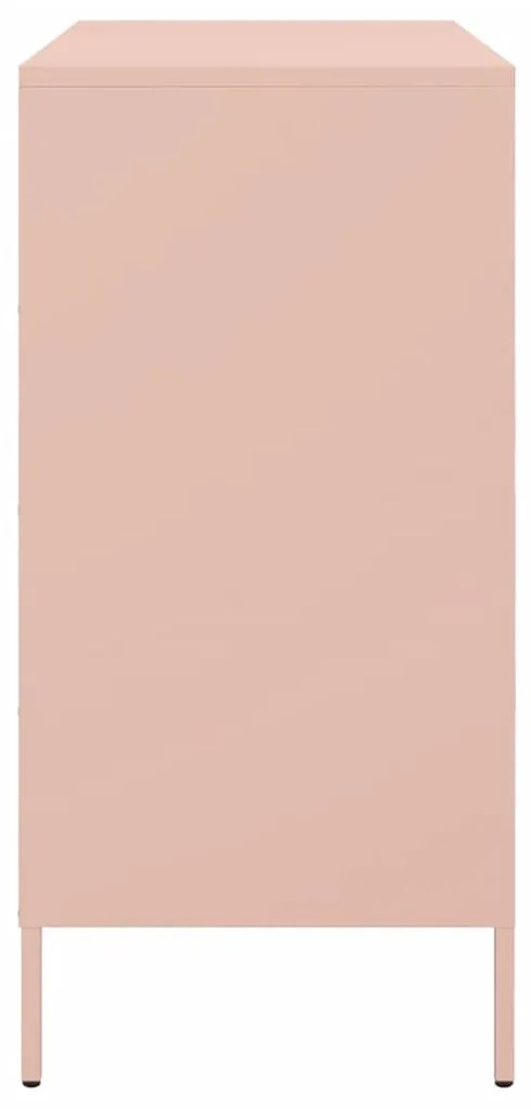 Aparador 68x39x79 cm aço rosa