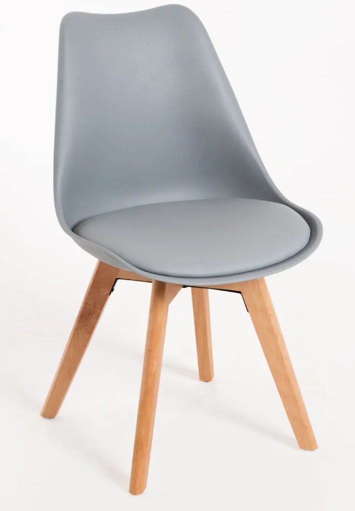 Pack 4 Cadeiras Synk Basic - Cinza claro