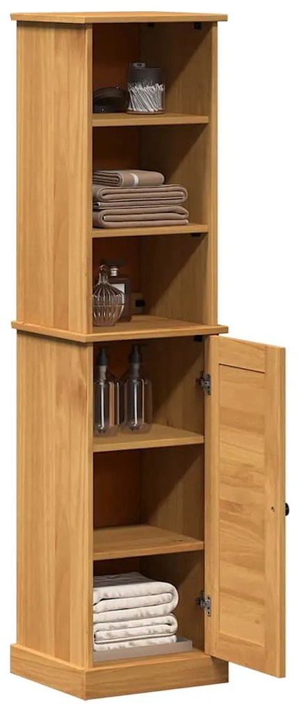 Conjunto de Móveis para Banheiro 2 pcs Marrom e marrom mel