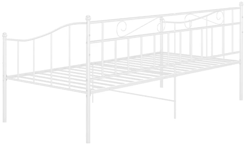 Sofá-cama 90x200 cm metal branco