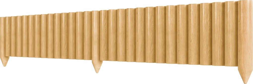 Outsunny Cerca de Jardim em Madeira Painel Decorativo Resistente e Fácil de Instalar para Pátio Relva Caminho 176x38 cm Madeira | Aosom Portugal