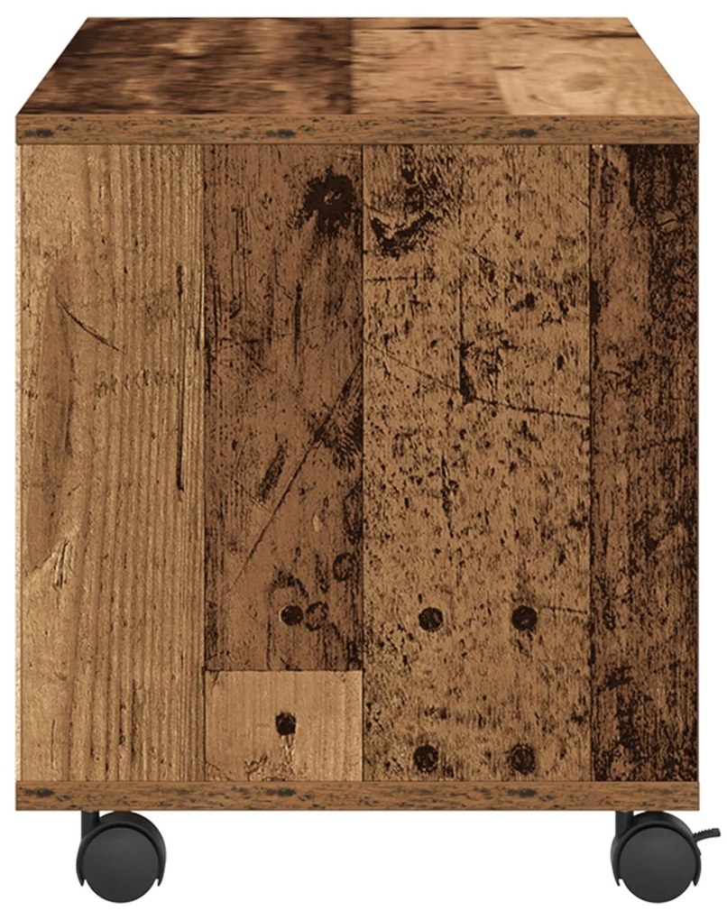 Cômoda para TV vidaXL Madeira Velha 90x35x35 cm Madeira Engenharia