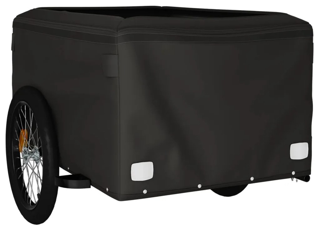 Reboque para bicicleta 45 kg ferro preto e verde