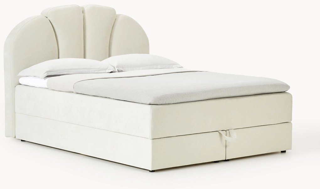 Cama boxspring com arrumação Romia