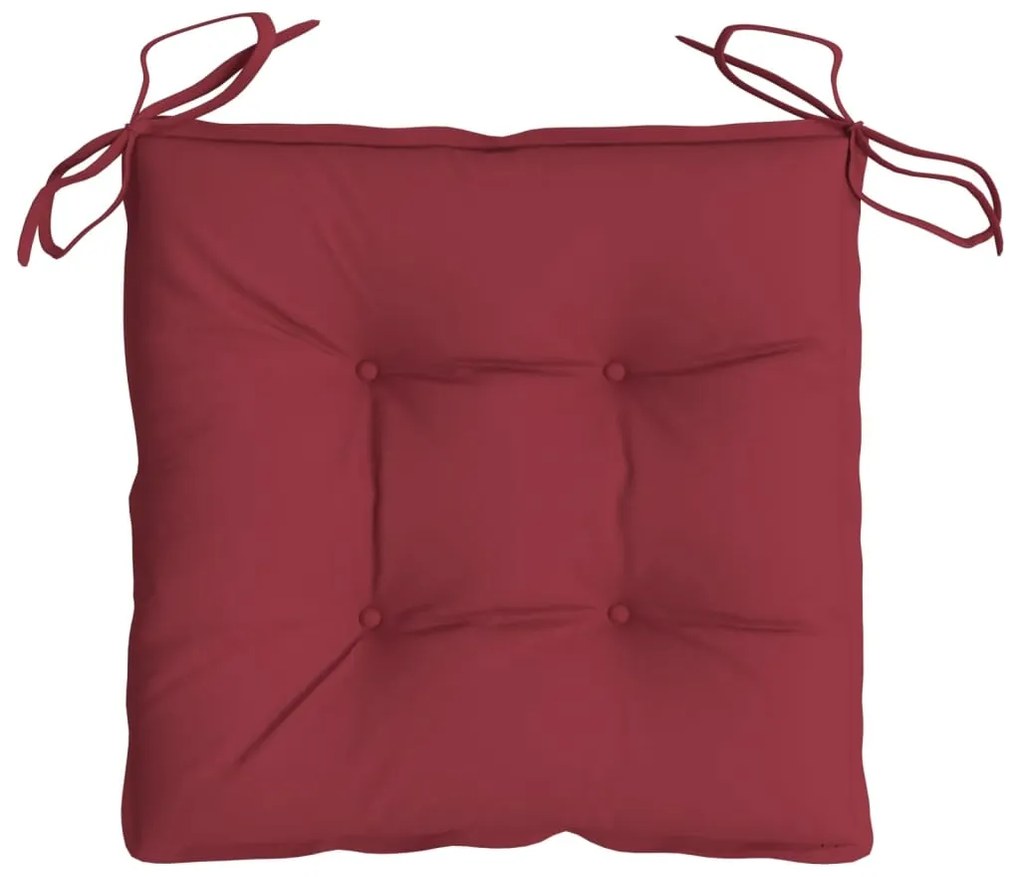 Almofadões móveis de paletes 4 pcs tecido oxford vermelho-tinto
