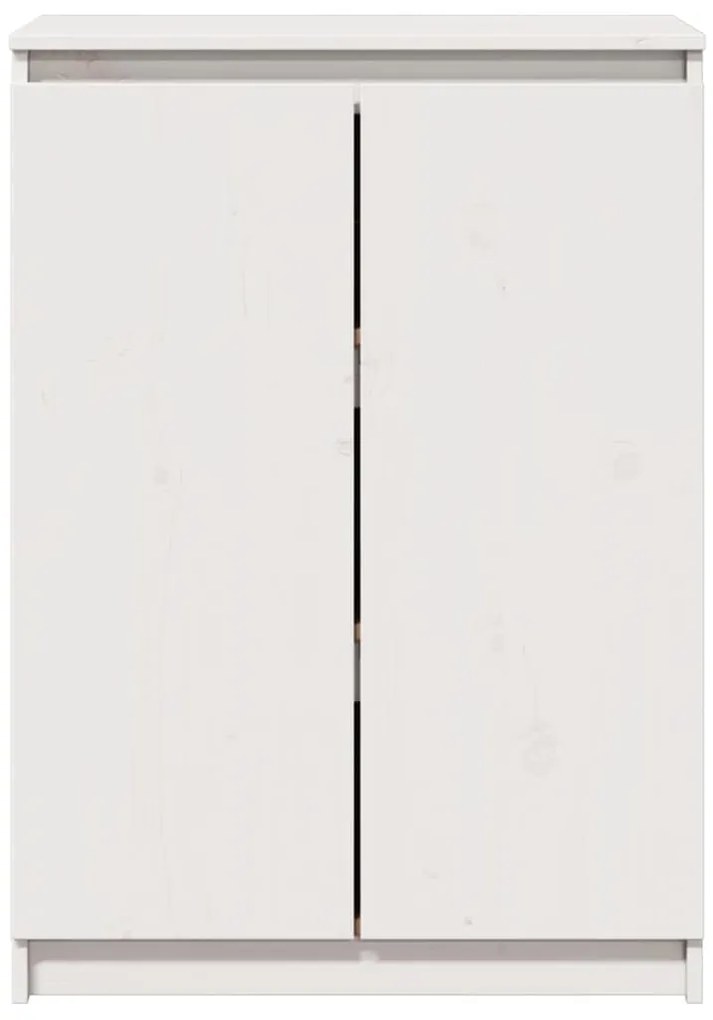 Aparador pinho maciço 60x36x84 cm branco