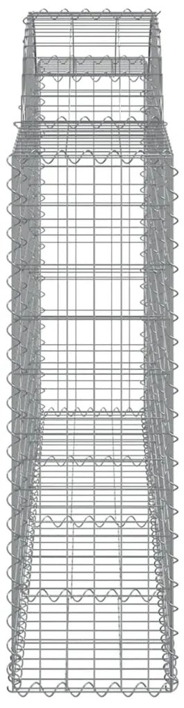 Cestos gabião arqueados 8pcs 200x30x100/120cm ferro galvanizado