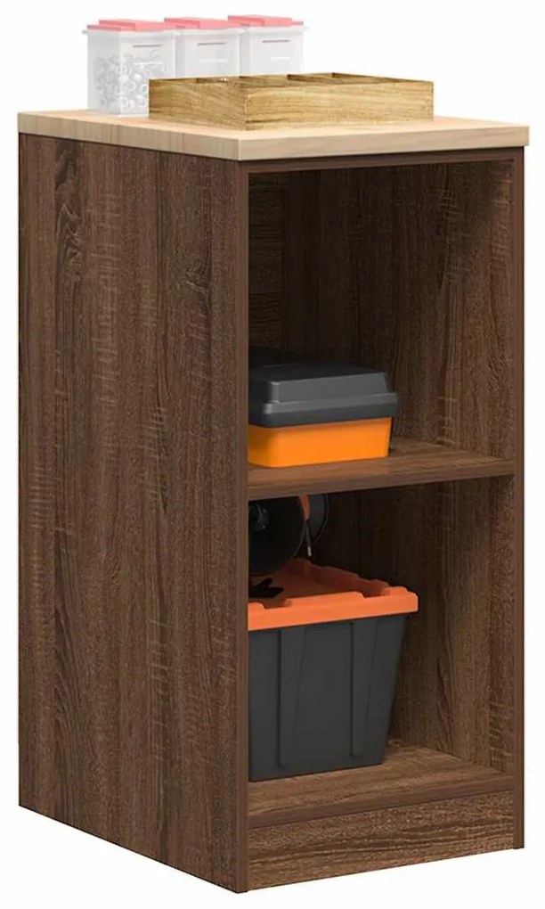 vidaXL Armário de arrumação de garagem Carvalho Castanho 40x51x85 cm