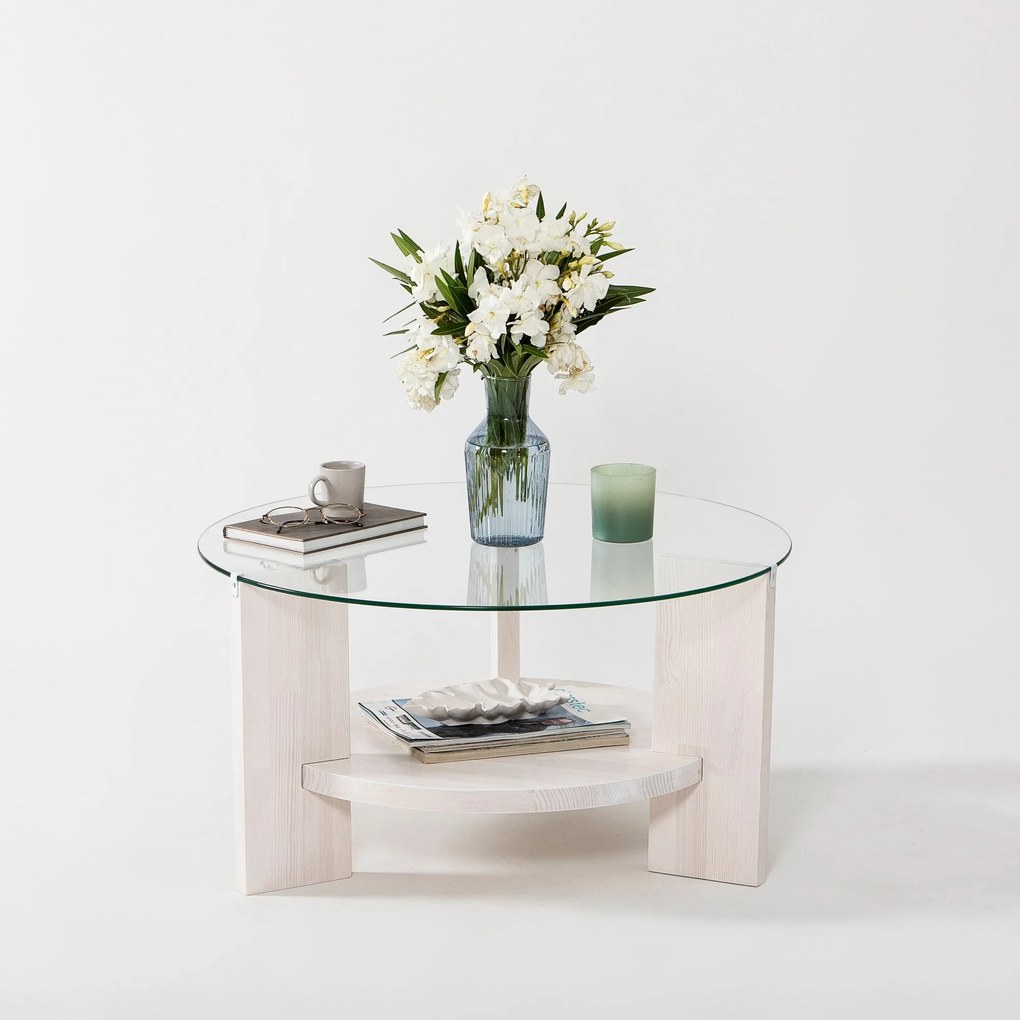 Mesa de Café Mahal – Branca – 75x40x75 cm