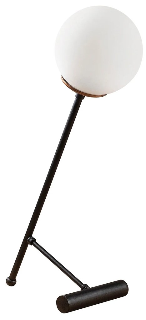 Candeeiro de Mesa Golf – Preto/Branco – 30 x 30 cm