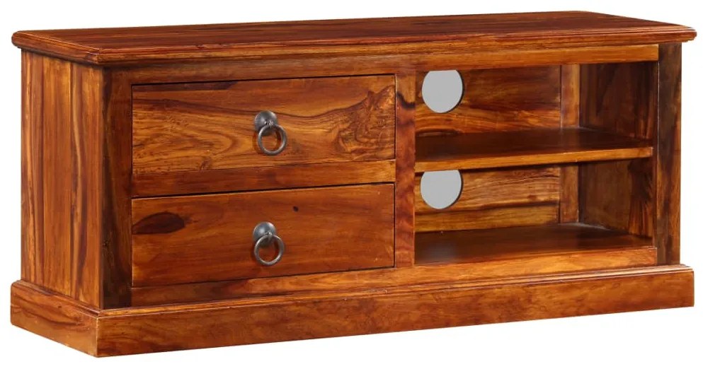 Móvel de TV madeira acácia maciça 90x30x40 cm