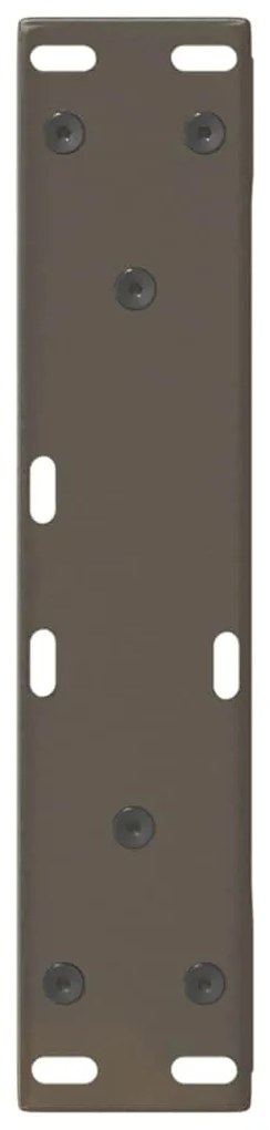 Pés para mesa de centro 2 peças aço natural 38x(42-43,3) cm aço