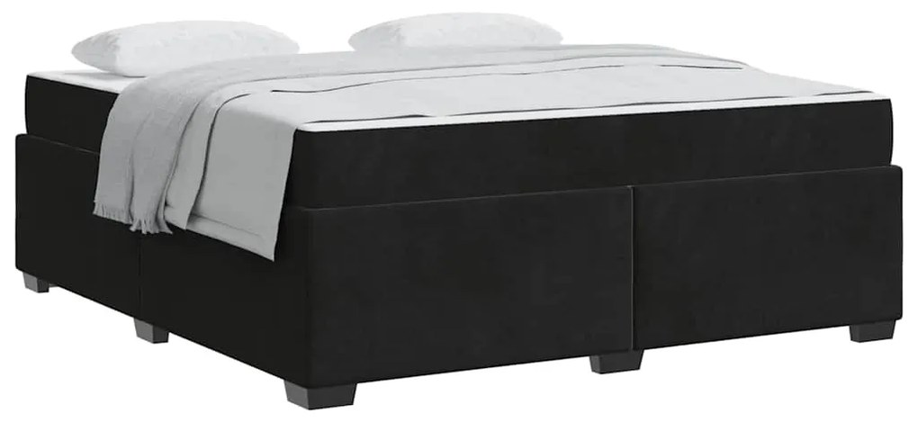 Estrutura da Cama Outros Preto 180 x 200 cm Veludo