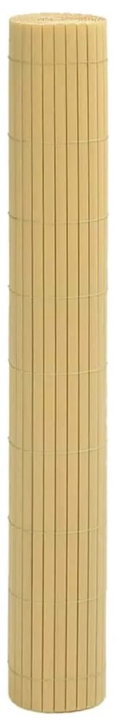 Cerca de jardim dupla face amarelo 1,8x5 m PVC