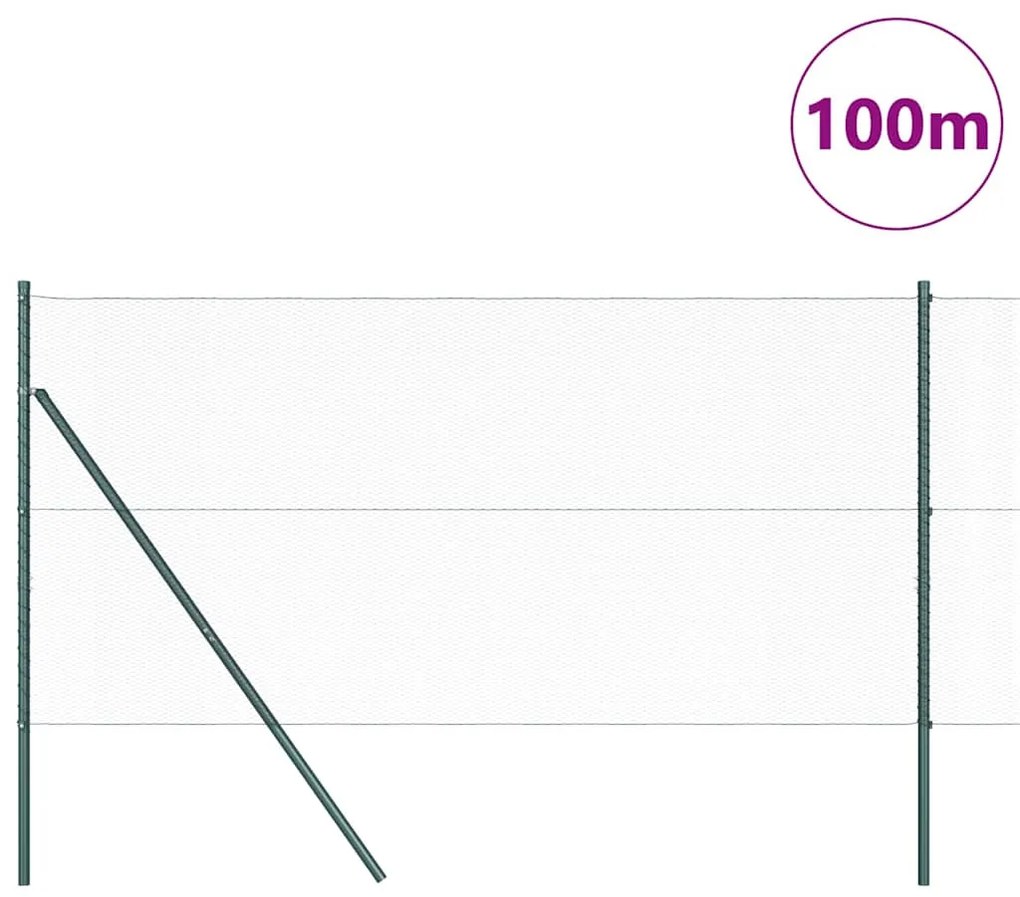 Cerca Hexagonal vidaXL Cinza 1x100 m Aço