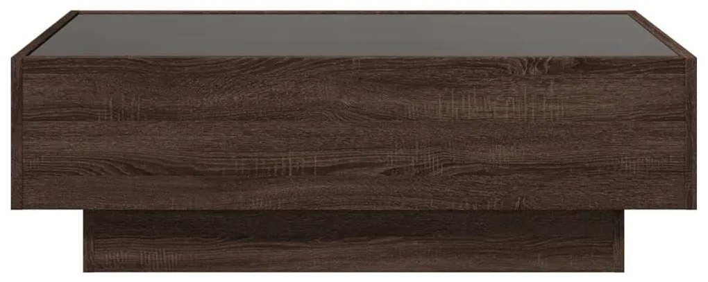 Mesa de centro c/ LEDs 90x50x30 cm derivados de madeira