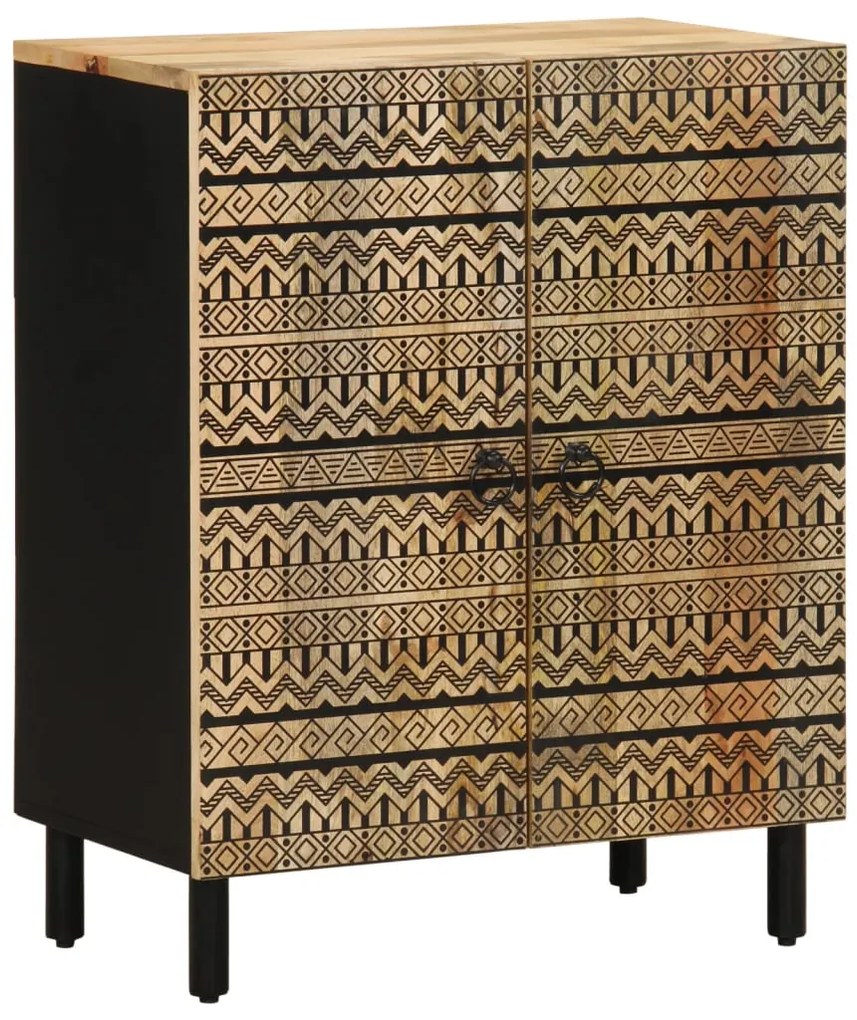 vidaXL Aparador 60x33,5x75 cm madeira de mangueira áspera maciça