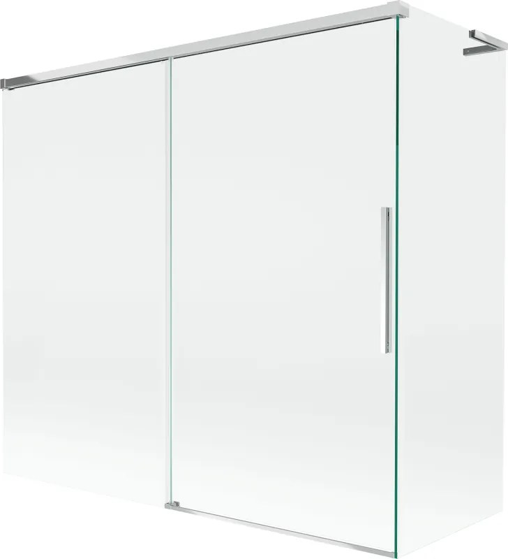 Mexen Rox L divisória de banho de 2 painéis deslizantes 170 + 70 x 150 cm, transparente, cromado - 8C9L-170-070-01-00