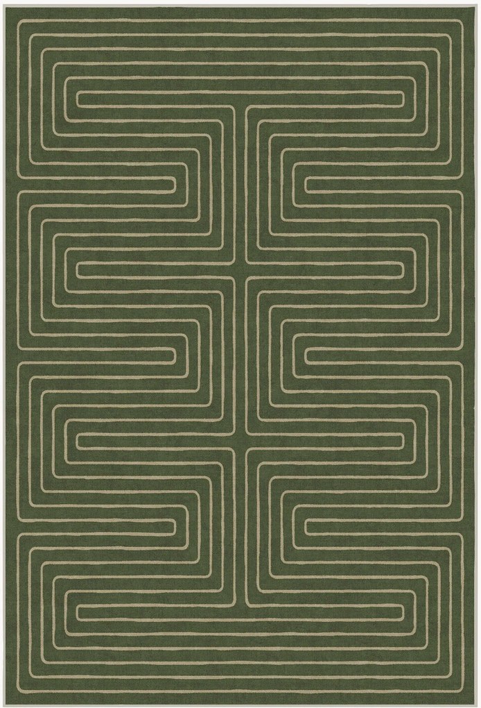 Tapete lavável em chenille Labyrinth by Jonathan Adler