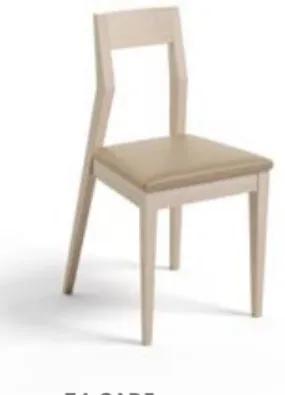 Cadeira com assento estofado
