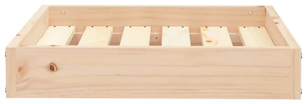 Cama para cães 51,5x44x9 cm madeira de pinho maciça