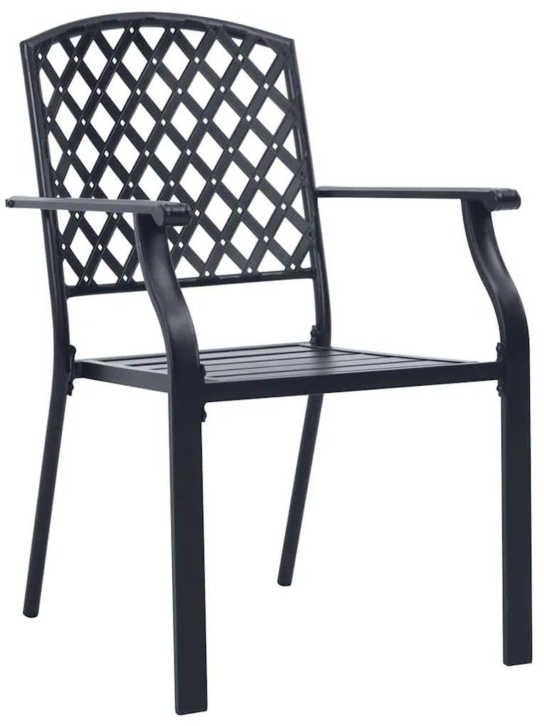 Conjunto de Jantar Jardim 3 Peças Anthracite - Aço