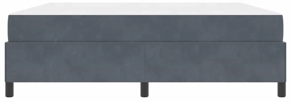 Estrutura da Cama Branco e Cinza Claro 180 x 200 cm Veludo