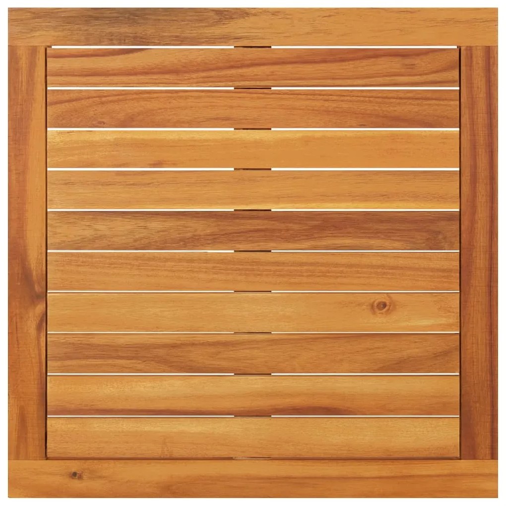 2 pcs conj. lounge de jardim c/ almofadões branco nata acácia