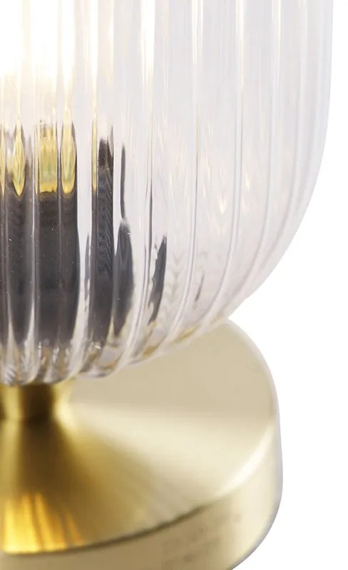 Candeeiro de mesa Art Déco em latão - Banci Art Deco