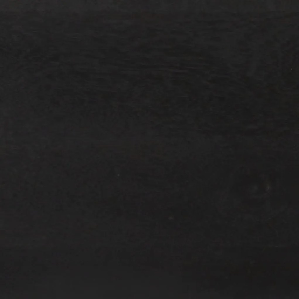 Aparador 110x30x75cm madeira de mangueira maciça preto/ dourado