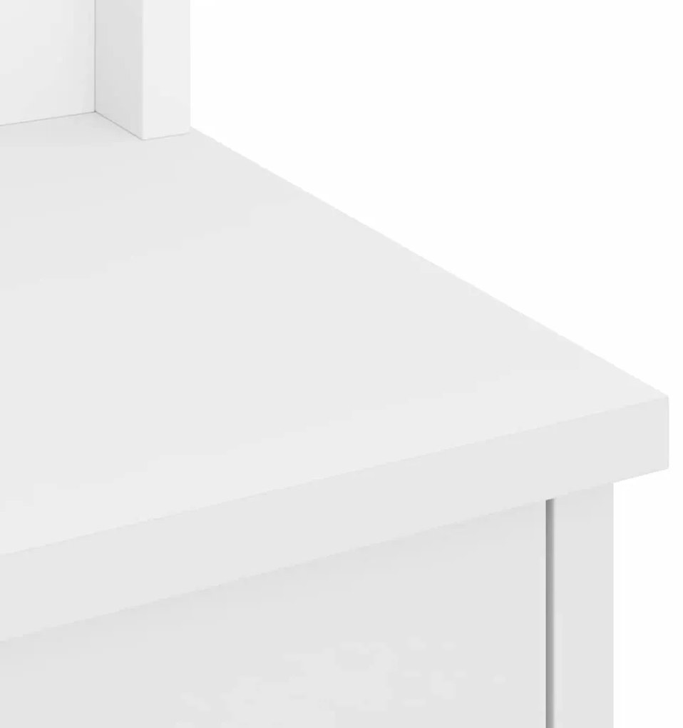 Árvore de Hall SANDNES Branca 87x40x159,5 cm Madeira Maciça de Pinho